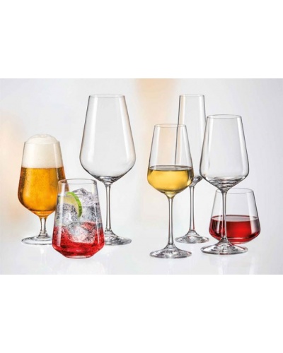 Boîte 6 flûtes à champagne Sandra 200 ml Cristal de Bohême