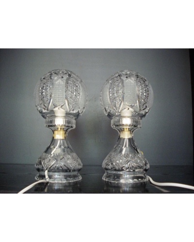 Paire de lampes Sonata Cristal de Bohême