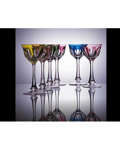 Boîte 6 Roemers Lady Hamilton Cristal Moser